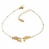 BRACELET GOLD CELEBRITY STAINLESS STEEL