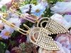 gold plated earrings with exclusive cubic zirconia