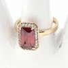 gold ring 17,00mm. gold-plated engagement xuping