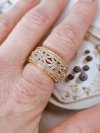 018b Pierścionek złoty zaręczynowy pozłacany 18k Xuping