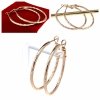 3031c Kolczyki złote pozłacane 18k Xuping wiszące koła 3,4cm