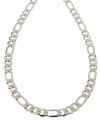 531g Srebrny łańcuszek 55cm 8mm pozłacany białym złotem Xuping figaro 