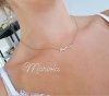 3573 Złoty łańcuszek imię Mariola 40+5 naszyjnik stal chirurgiczna celebrytka 