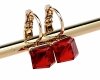 4020c Kolczyki złote Austrian Crystal cyrkonia pozłacane 18k Xuping wiszące