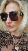 ok90 Damskie okulary przeciwsłoneczne ozdobne lato wakacje UV400