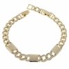 1154 Bransoletka elegancka cyrkonia złota 19,5cm pozłacana 14k Xuping