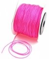 16 Sznurek jubilerski nylonowy neonowy róż 0,8mm 2metry