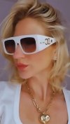 ok14 Damskie okulary przeciwsłoneczne muchy ozdobne UV400