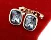 4096 Kolczyki złote Austrian Crystal cyrkonia pozłacane 18k Xuping wtyczki 