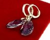 3891 Kolczyki złote Austrian Crystal cyrkonia pozłacane 18k Xuping wiszące