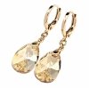 3626 Kolczyki złote Austrian Crystal cyrkonia pozłacane 18k Xuping wiszące