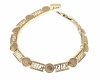 350b Bransoletka złota elegancka 19cm pozłacana 14k Viki Lady