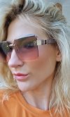 ok83 Damskie okulary przeciwsłoneczne ozdobne lato wakacje UV400