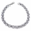 649a Bransoletka srebrna 20cm stal chirurgiczna 