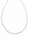 3107 Srebrny łańcuszek 45cm 2,2mm pozłacany białym złotem Xuping 