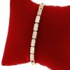 2578 Bransoletka złota elegancka 19cm cyrkonie pozłacana 14k Viki Lady
