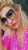 1408 Damskie okulary przeciwsłoneczne muchy ozdobne UV400