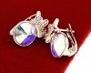 405c Kolczyki złote Austrian Crystal cyrkonia pozłacane 18k Xuping wiszące
