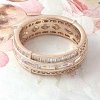 1628c Pierścionek 18,60mm złoty zaręczynowy pozłacany 18k Xuping