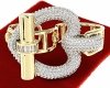 388h Pierścionek regulowany złoty pozłacany cyrkonie błyszczący 14k regulowany