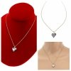 3850a Złoty łańcuszek Austrian Crystal 41+5 naszyjnik pozłacany 14K Xuping serce