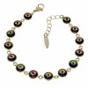 405d Bransoletka elegancka Austrian Crystal złota cyrkonie 17+3 pozłacana 14k Xuping