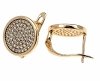 эксклюзивные серьги с позолотой swarovski