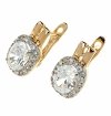 эксклюзивные серьги с позолотой swarovski