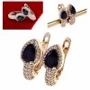 эксклюзивные серьги с позолотой swarovski