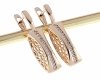 эксклюзивные серьги с позолотой swarovski