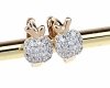 эксклюзивные серьги с позолотой swarovski