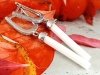 серебряные серьги с позолоченным кубическим цирконием
