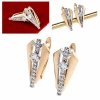 эксклюзивные серьги с позолотой swarovski
