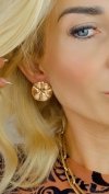 позолоченные серьги с эксклюзивным фианитом