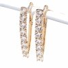 эксклюзивные серьги с позолотой swarovski