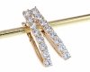 эксклюзивные серьги с позолотой swarovski