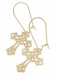 goldene Ohrringe aus Edelstahl