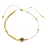 GOLDENES ARMBAND MIT EDELSTAHL
