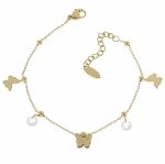 ARMBAND GOLD CELEBRITY EDELSTAHL