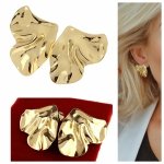 goldene Ohrringe aus Edelstahl