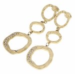 goldene Ohrringe aus Edelstahl