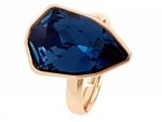 Goldring 17,00 mm. vergoldete Verlobung Xuping