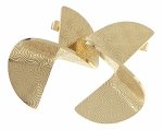 goldene Ohrringe aus Edelstahl