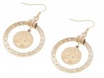 gold earrings made of stainless steel