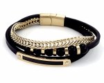 BRACELET GOLD CELEBRITY STAINLESS STEEL