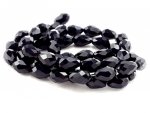 Glass beads faceted strands
