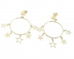 gold earrings made of stainless steel