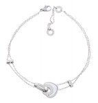 BRACELET, SILVER CELEBRITY STAINLESS STEEL