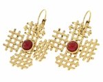 gold earrings made of stainless steel