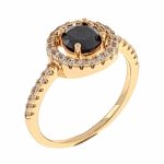 gold ring 17,00mm. gold-plated engagement xuping
